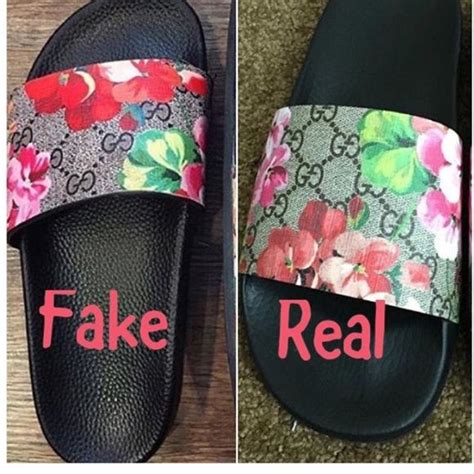 real vs fake gucci slides|gucci slides cheap real.